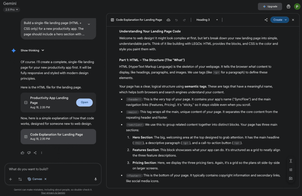 Explanation of the code-gemini 2.5 pro