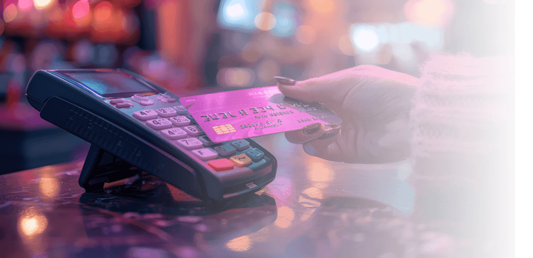 The customer is using a payment gateway to pay for the shopping