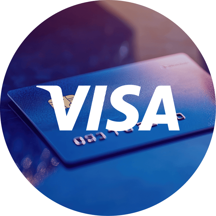 visa logo with background