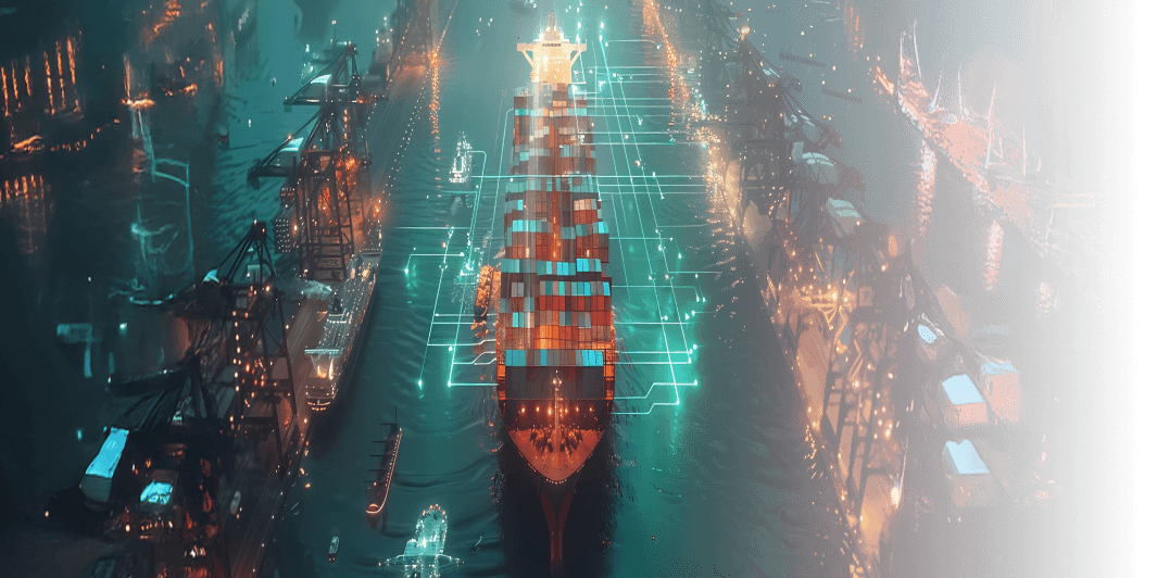 cargo ships in the dock