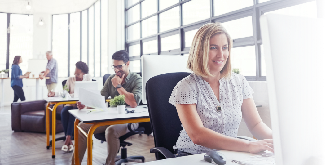 People working in the office