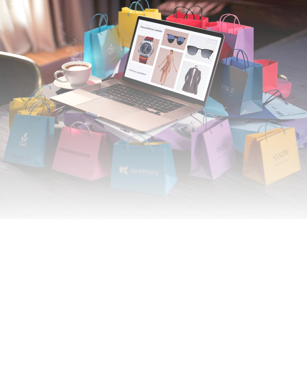 shopping bags from e-commerce marketplaces