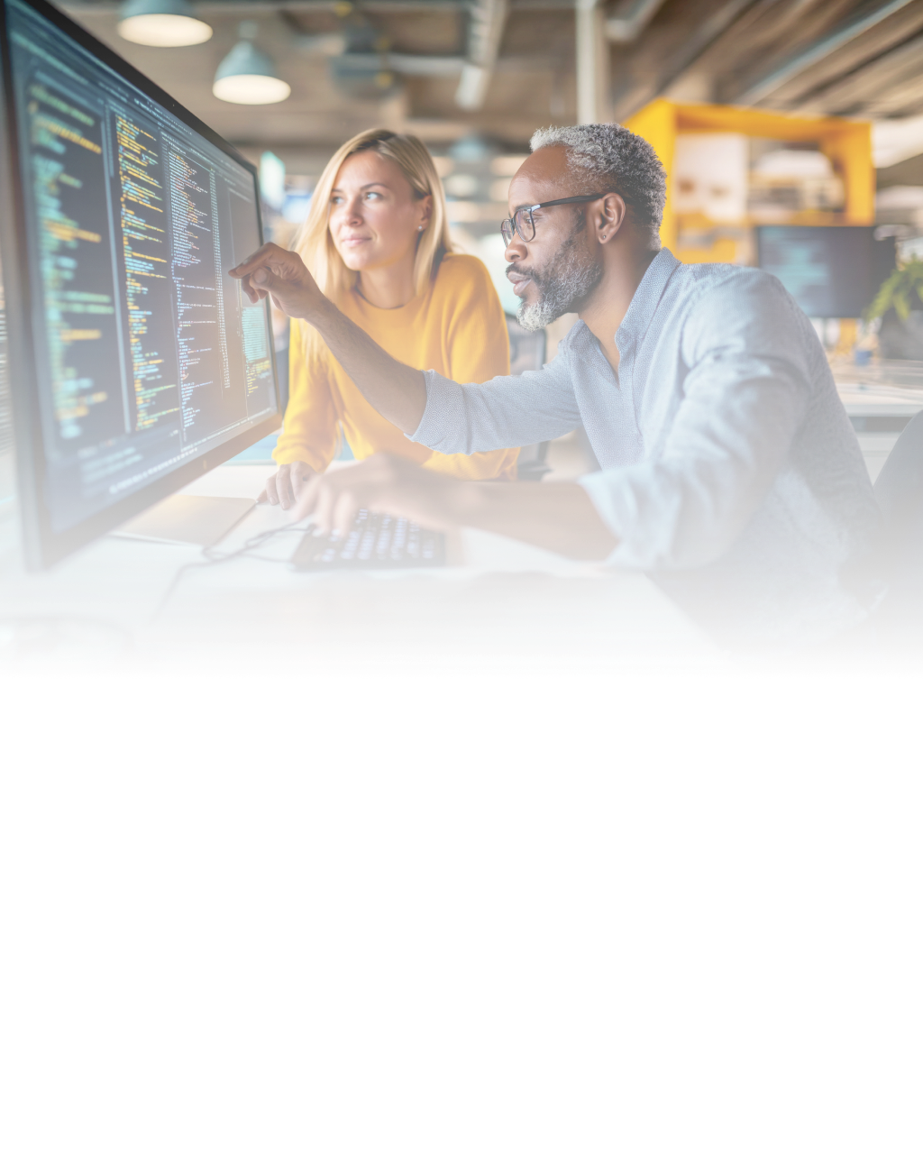 Offshore development team performing code review