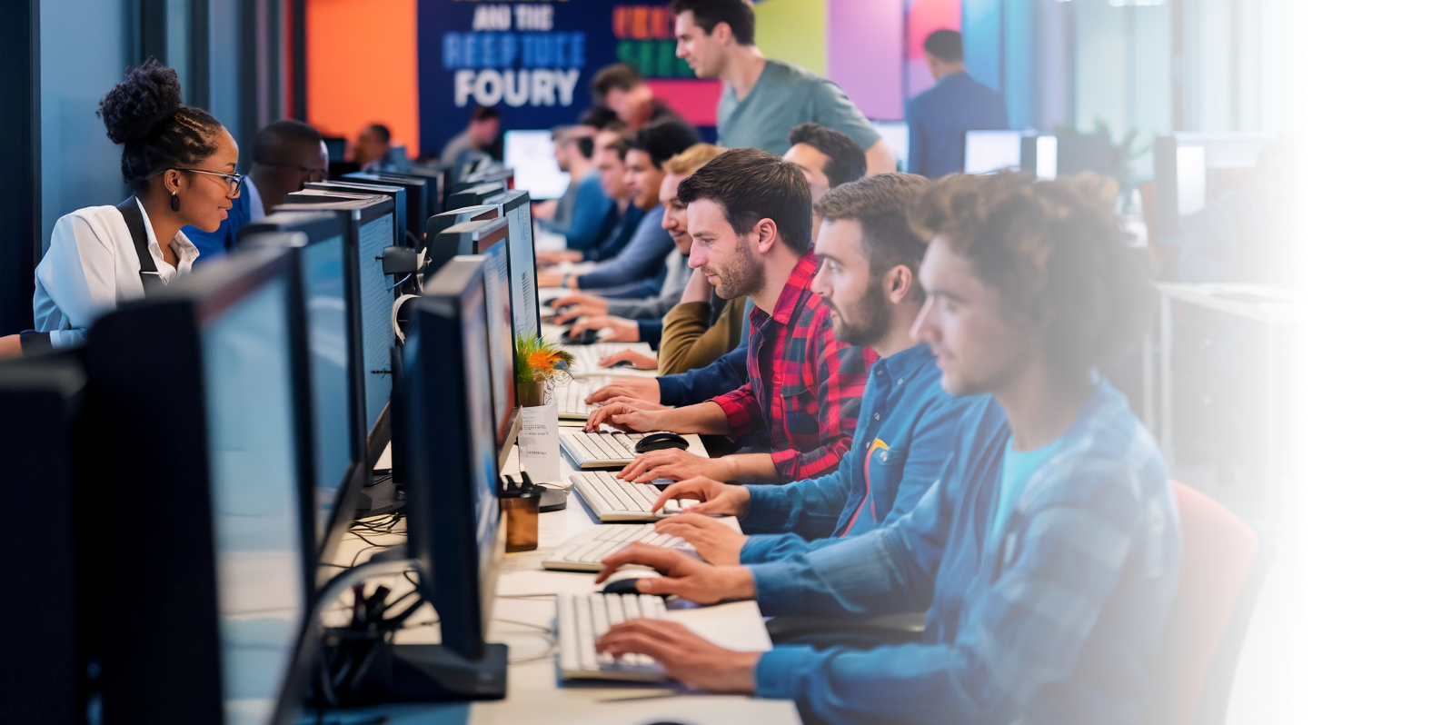 Engineering team in dynamic work environment